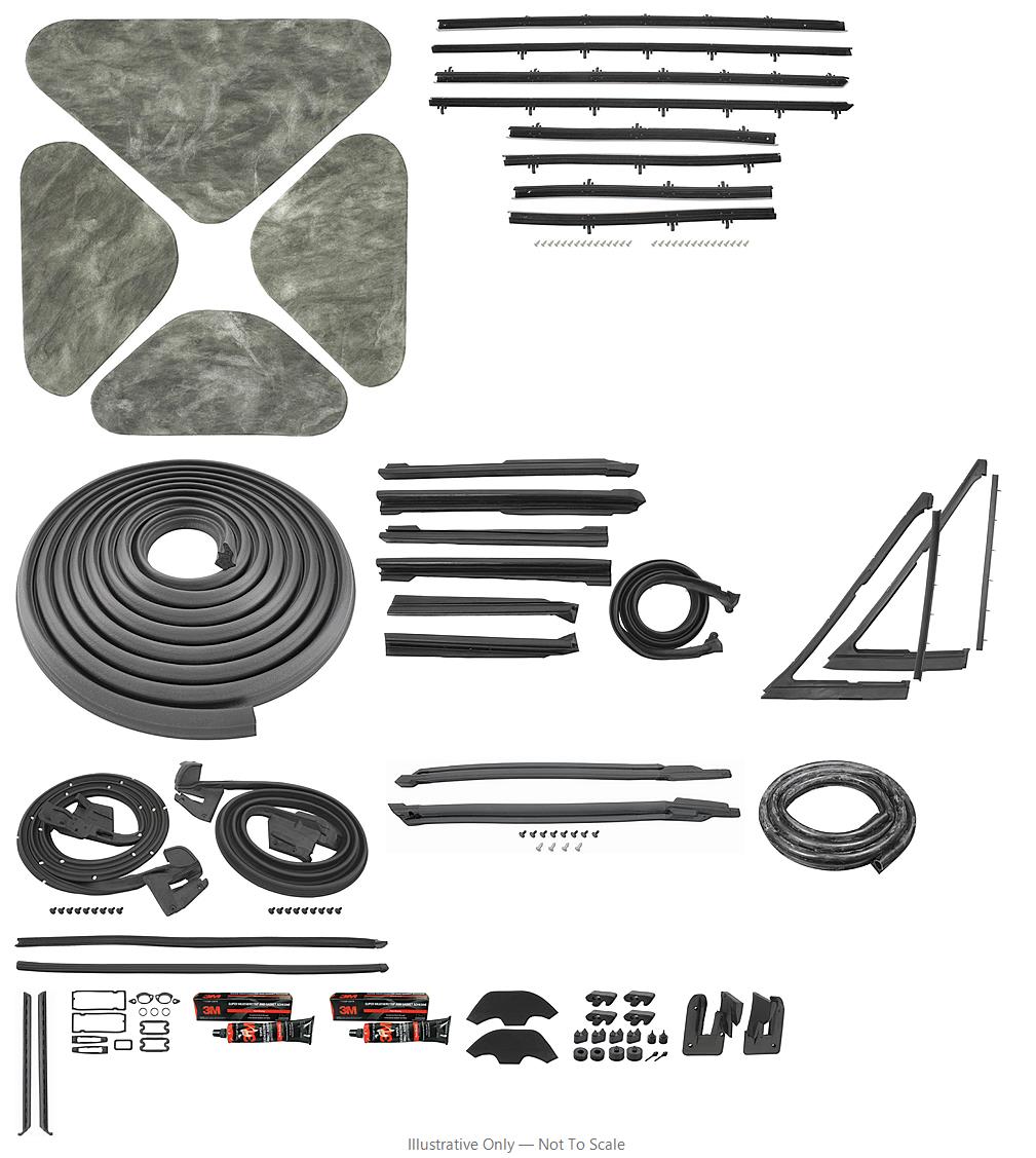 Photo of Seal Kit, 1968 Chevelle Stage II, Convertible, Repro Felts