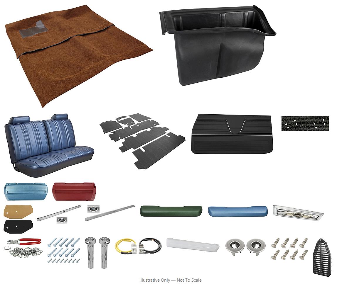 Photo of Interior Kit, 1969 El Camino Stage II, Split Bench LEG