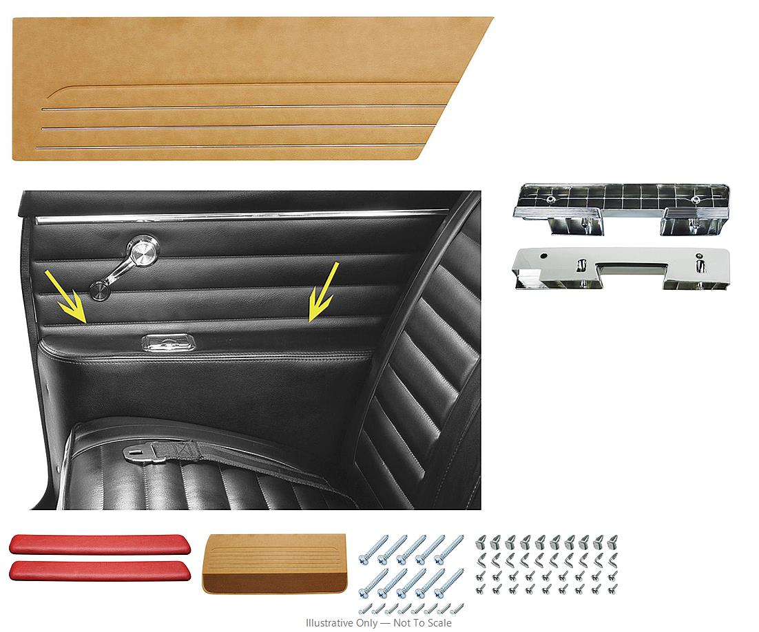 Distinctive Industries - Door Panel Kit, 1963 Cutlass/F85, Coupe