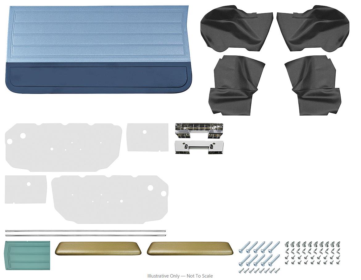 Distinctive Industries - Door Panel Kit, 1965 Chevelle Convertible