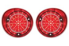 Tail Lamp Assemblies, 1971 Chevelle, w/Trim, LED