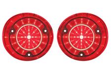 Tail Lamp Assemblies, 1972 Chevelle, w/Trim, LED
