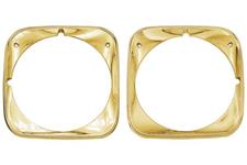 Headlamp Bezels, 1971 Chevelle & El Camino, Gold