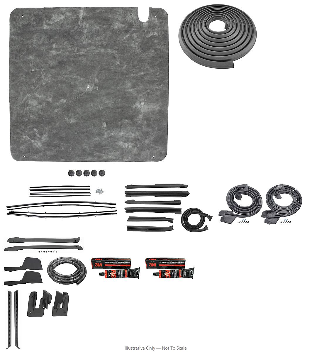 Photo of Seal Kit, 1969 Cutlass Stage II, Convertible, Repro Felts