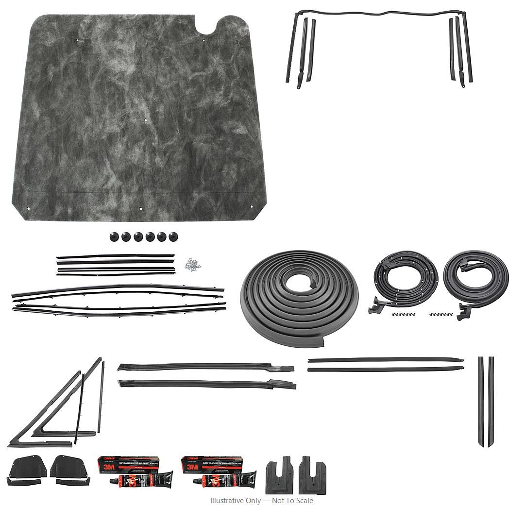 Photo of Seal Kit, 1964 Cutlass Stage II, Convertible, Repro Felts