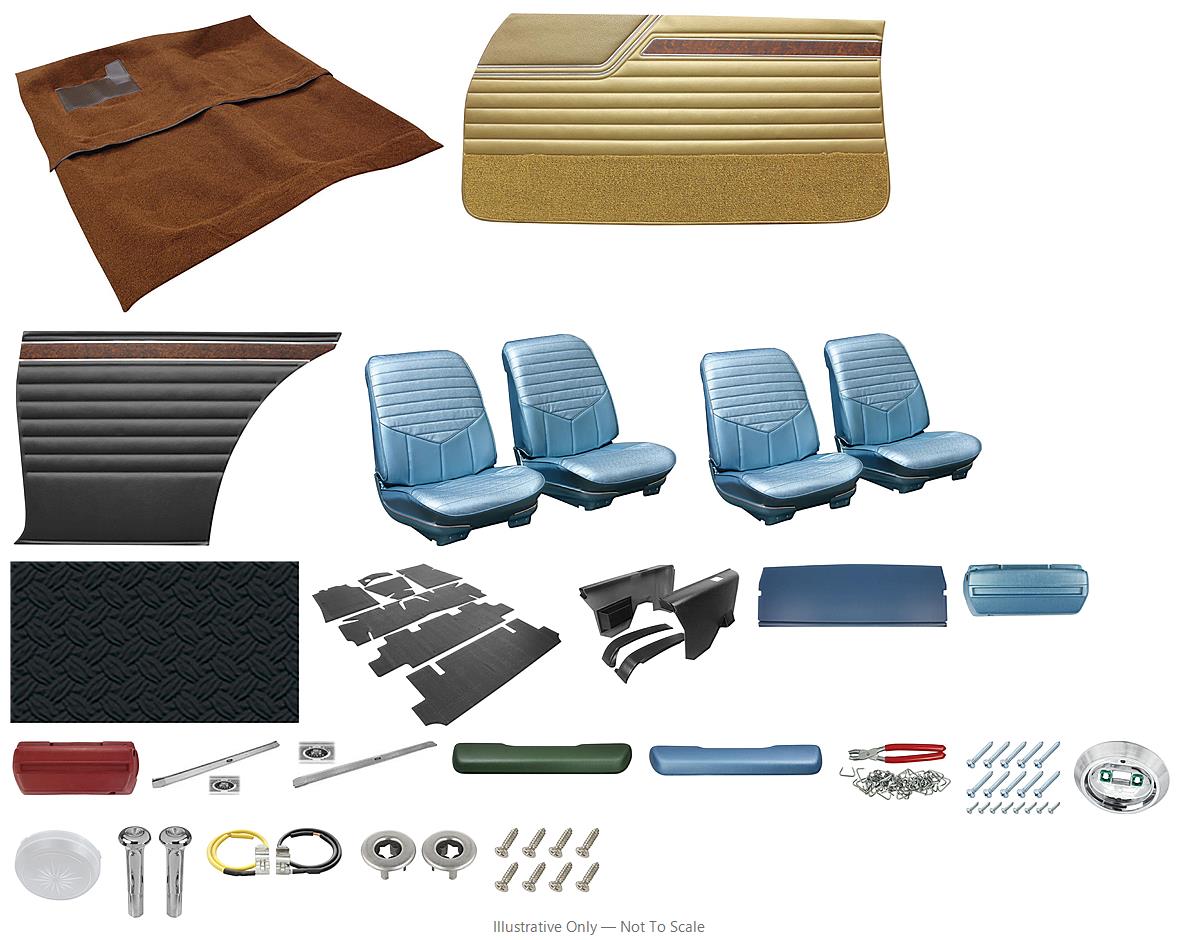 Photo of Interior Kit, 1970 Cutlass 442 Sports Coupe & Sedan, Stage II, Buckets, Dist