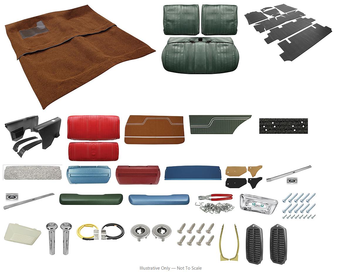 Photo of Interior Kit, 1970 Chevelle Stage II, Split Bench, Coupe, Legendary