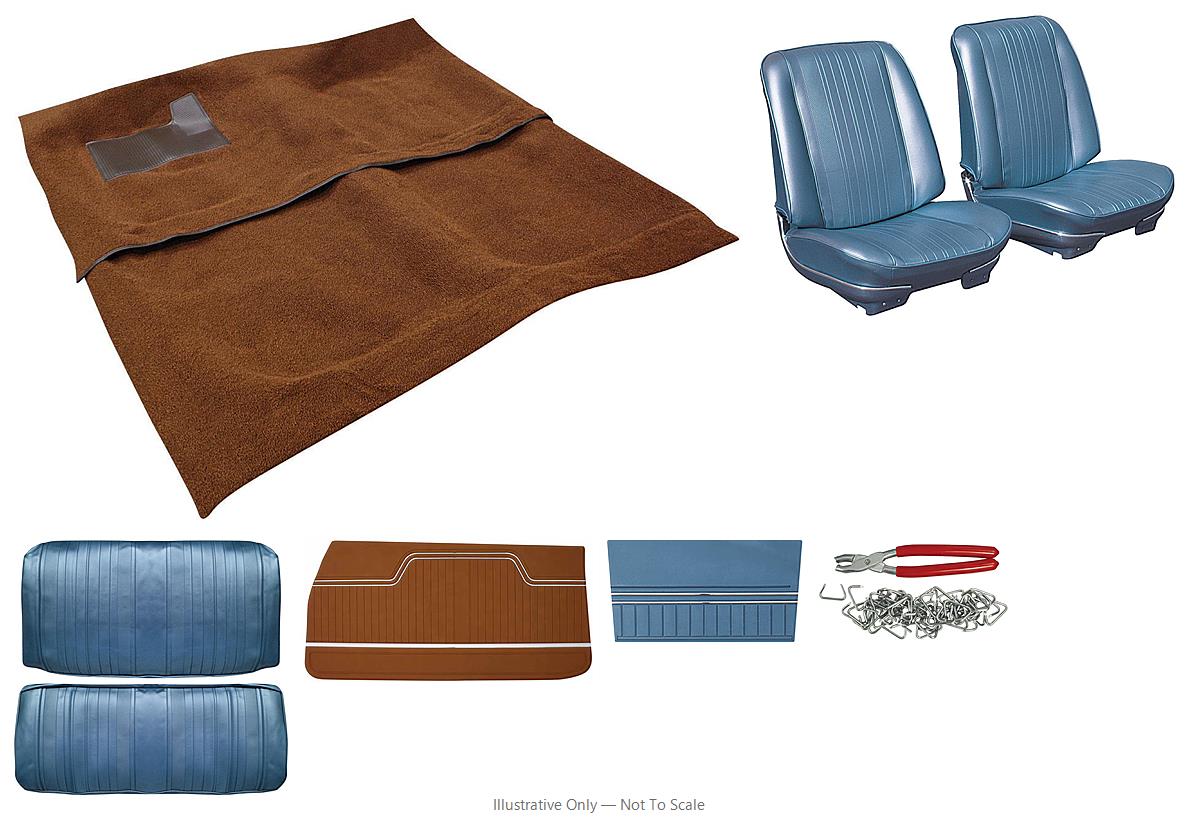 Photo of Interior Kit, 1970 Chevelle Stage I, Buckets, Convertible, Legendary