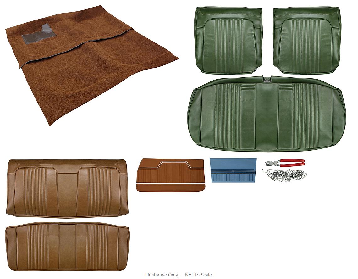 Photo of Interior Kit, 1971-72 Chevelle Stage I, Split Bench, Convertible, Legendary