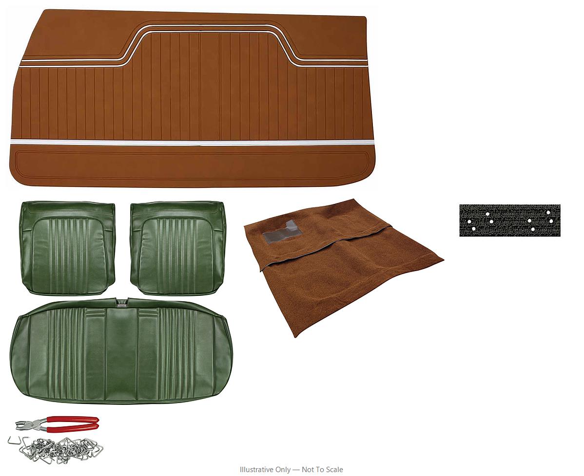 Photo of Interior Kit, 1971-72 El Camino Stage I, Split Bench, Legendary