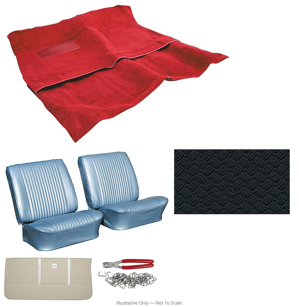Photo of Interior Kit, 1964 El Camino Stage I, Buckets-DISTINCTIVE