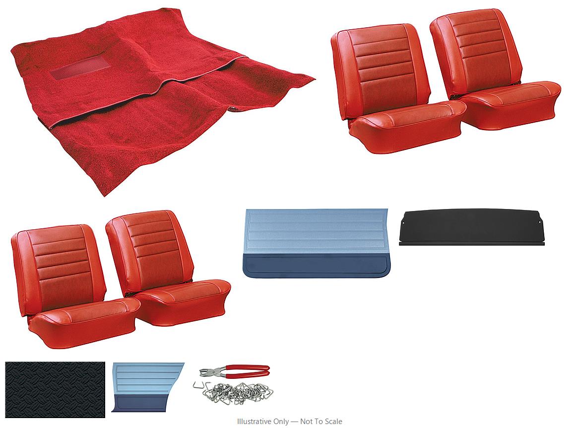 Photo of Interior Kit, 1965 Chevelle Stage I, Buckets, Coupe-LEGENDARY