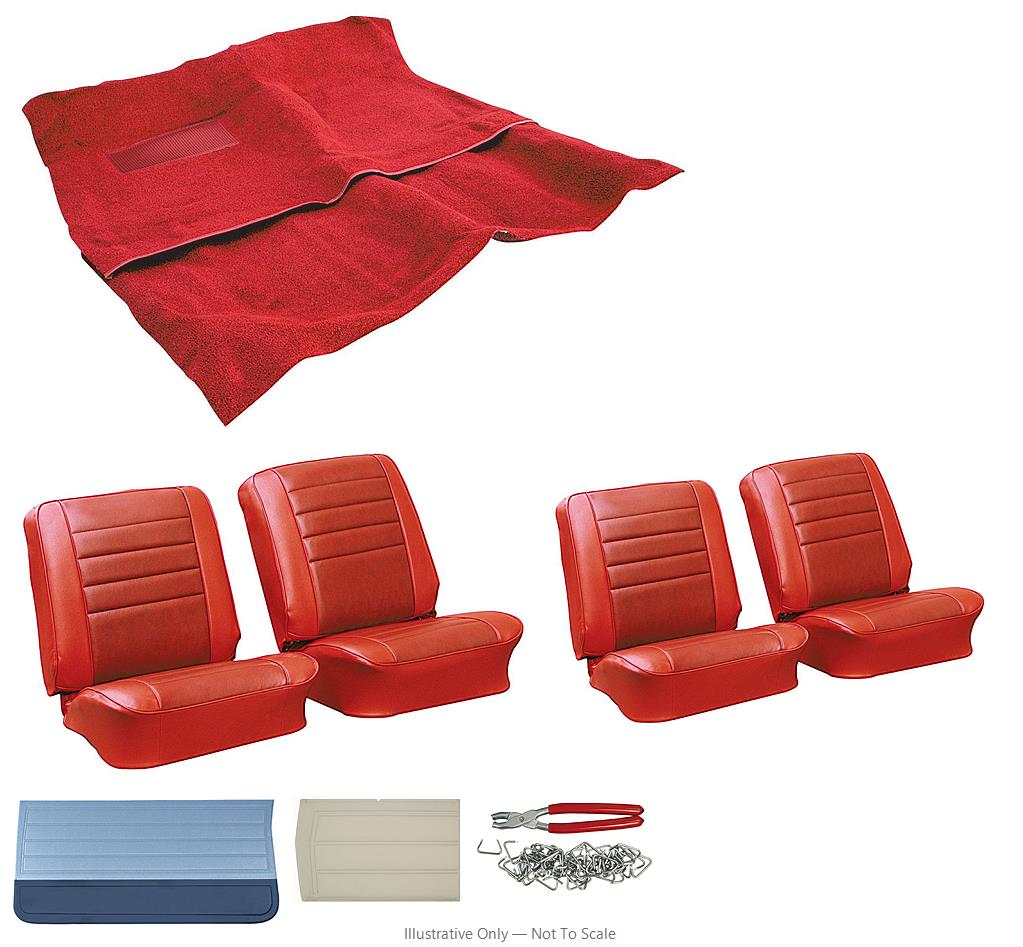 Photo of Interior Kit, 1965 Chevelle Stage I, Buckets, Convertible-PUI