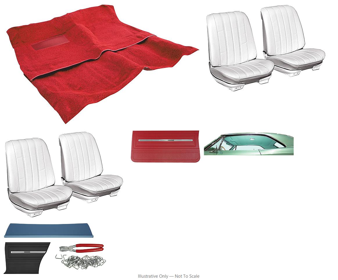Photo of Interior Kit, 1966 Chevelle Stage I, Buckets, Coupe, PUI