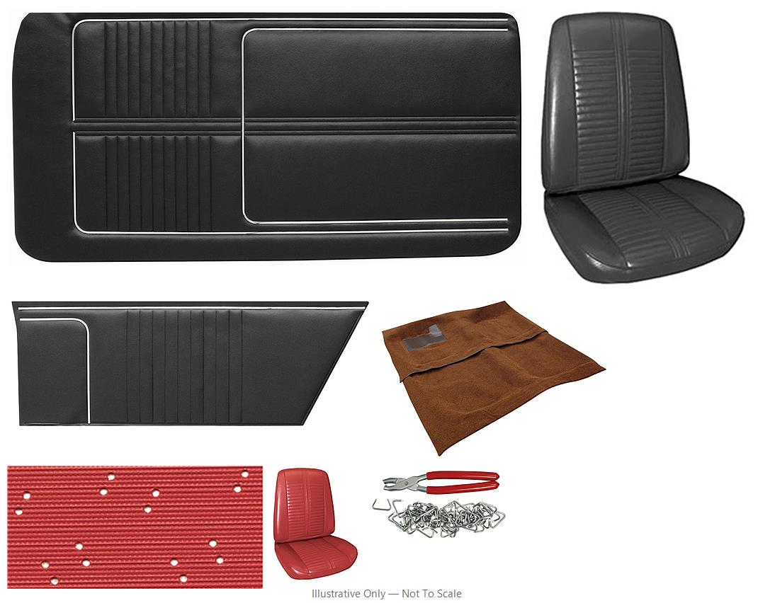 Photo of Interior Kit, 1967 Catalina 2+2 Stage I, Buckets, Coupe