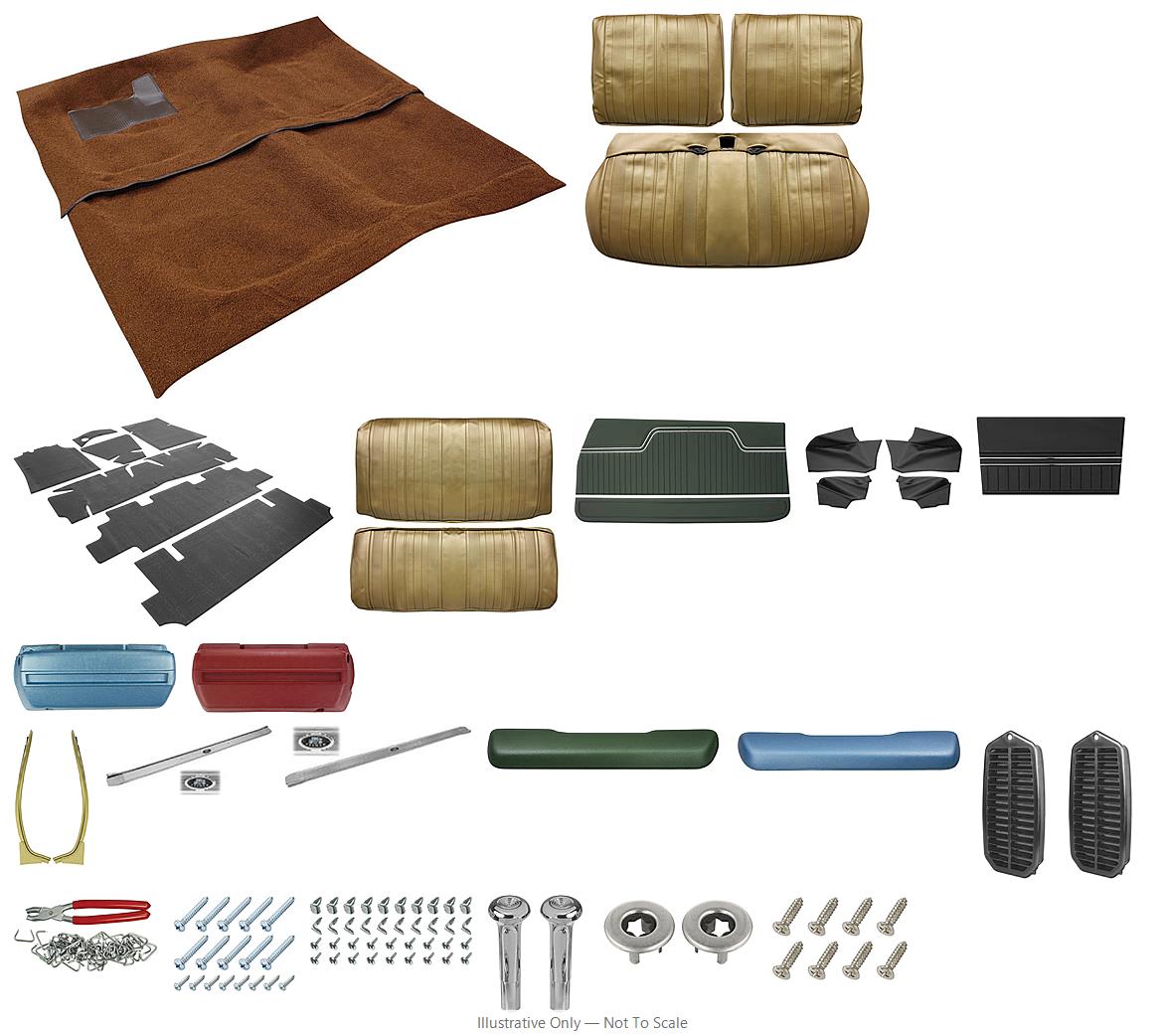 Photo of Interior Kit, 1970 Chevelle Stage II, Split Bench, Convertible, PUI