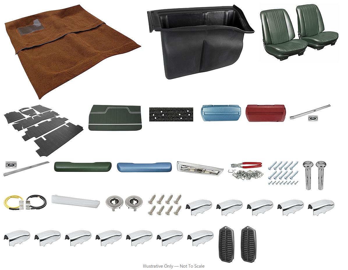 Photo of Interior Kit, 1970 El Camino Stage II, Buckets, PUI