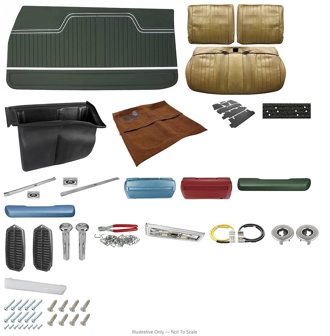 Photo of Interior Kit, 1970 El Camino Stage II, Split Bench, PUI