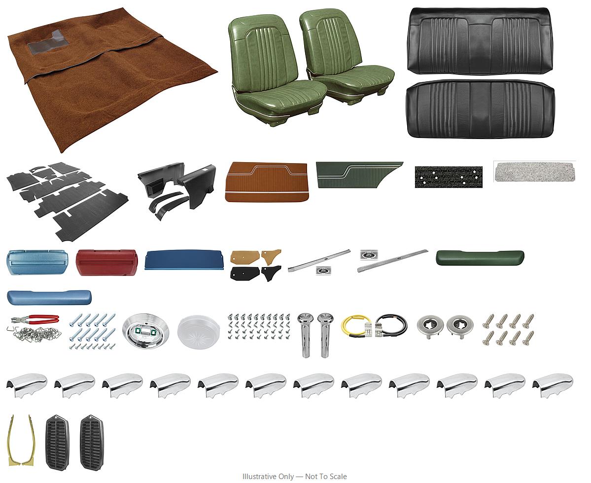 Photo of Interior Kit, 1971-72 Chevelle Stage II, Buckets, Coupe, Legendary