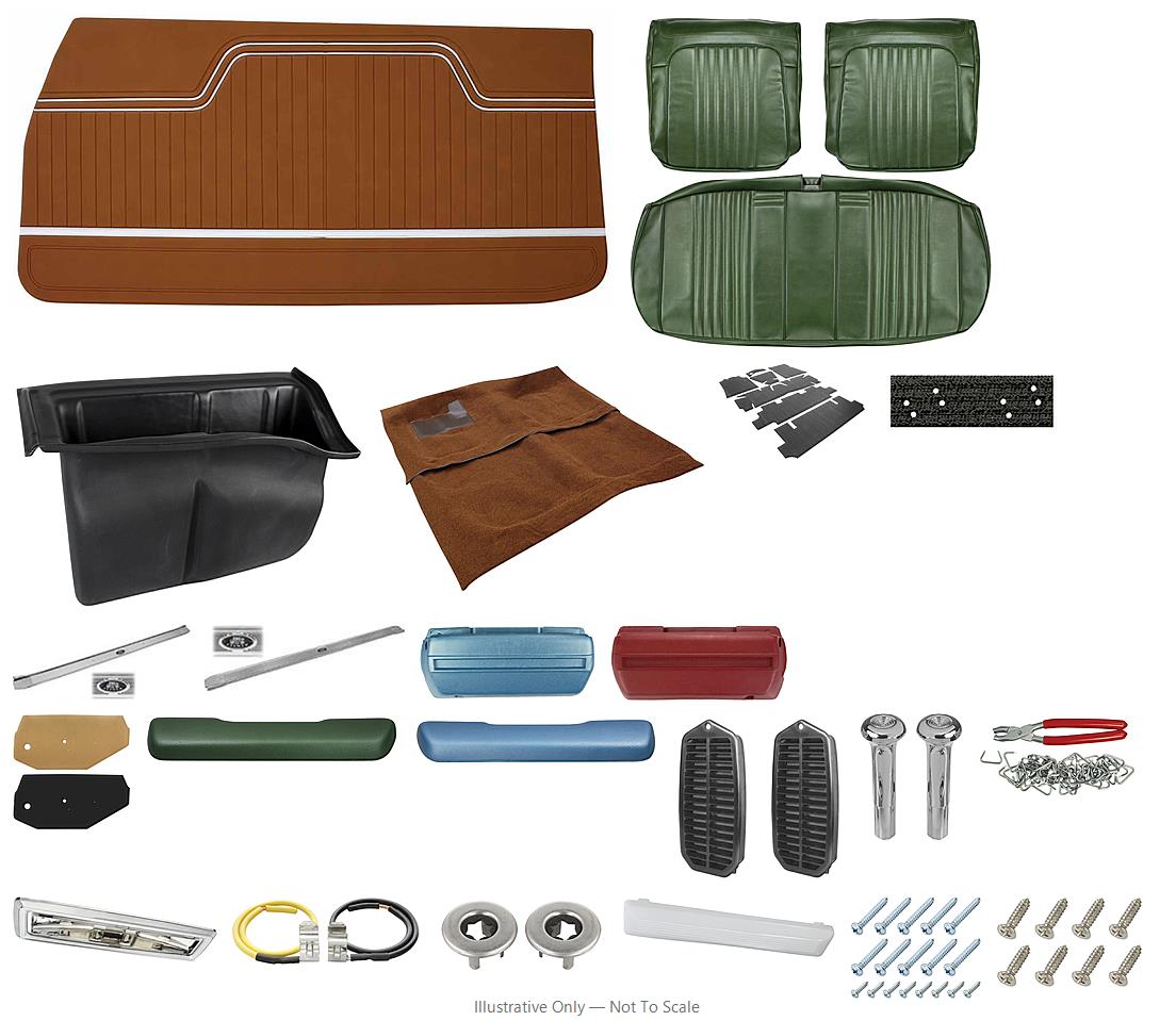 Photo of Interior Kit, 1971-72 El Camino Stage II, Split Bench, Legendary