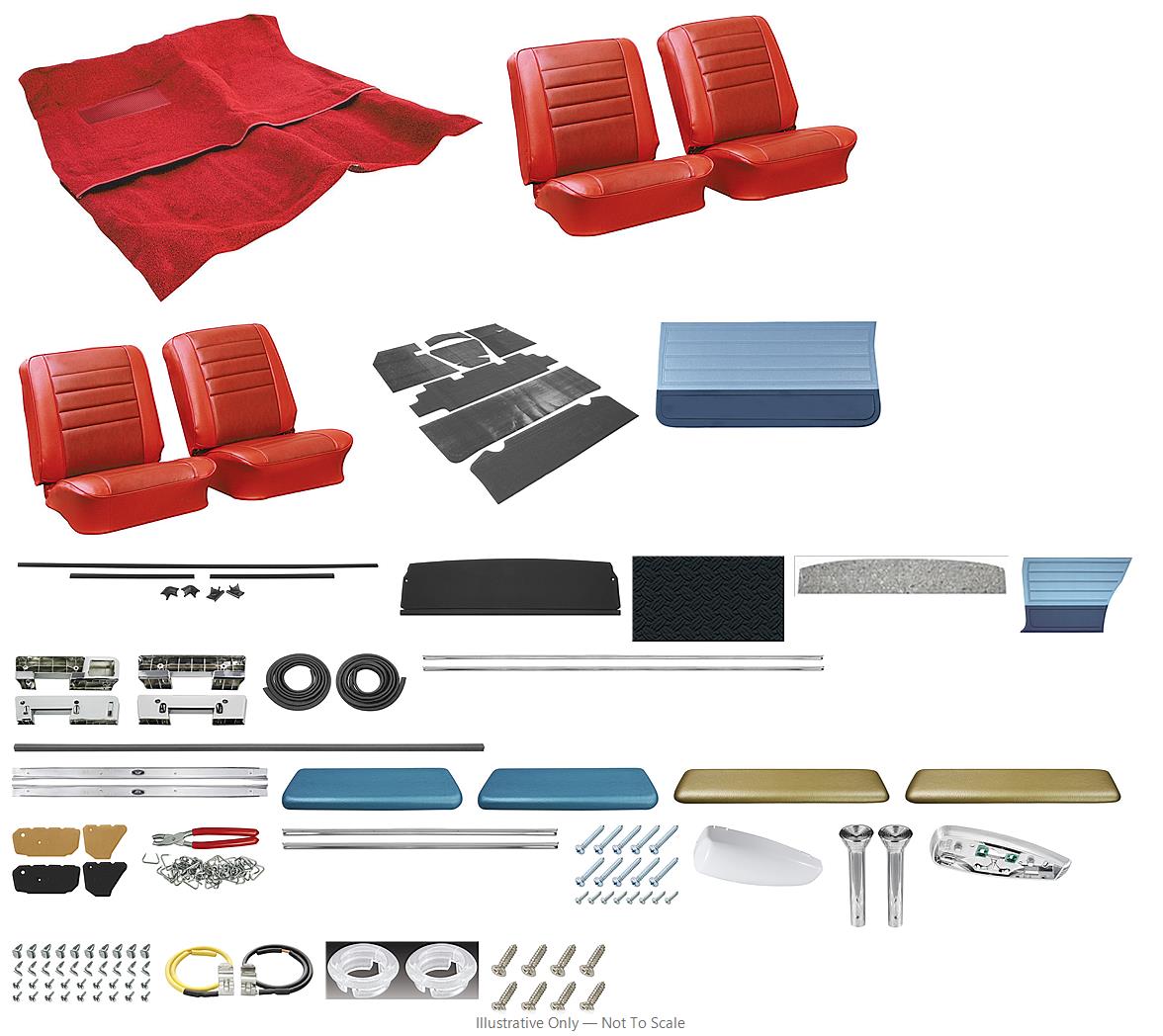 Photo of Interior Kit, 1965 Chevelle Stage II, Buckets, Coupe-LEGENDARY