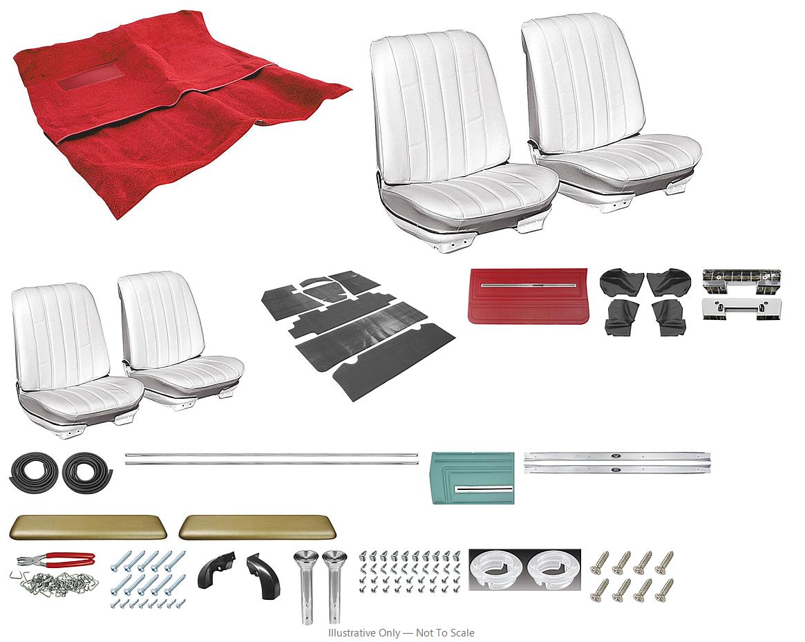 Photo of Interior Kit, 1966 Chevelle Stage II, Split Bench, Convertible, PUI