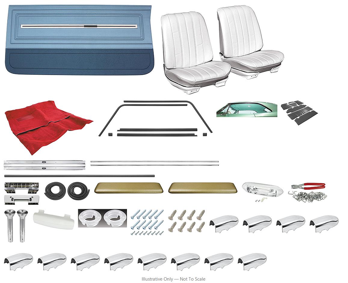 Photo of Interior Kit, 1966 El Camino Stage II, Buckets, PUI