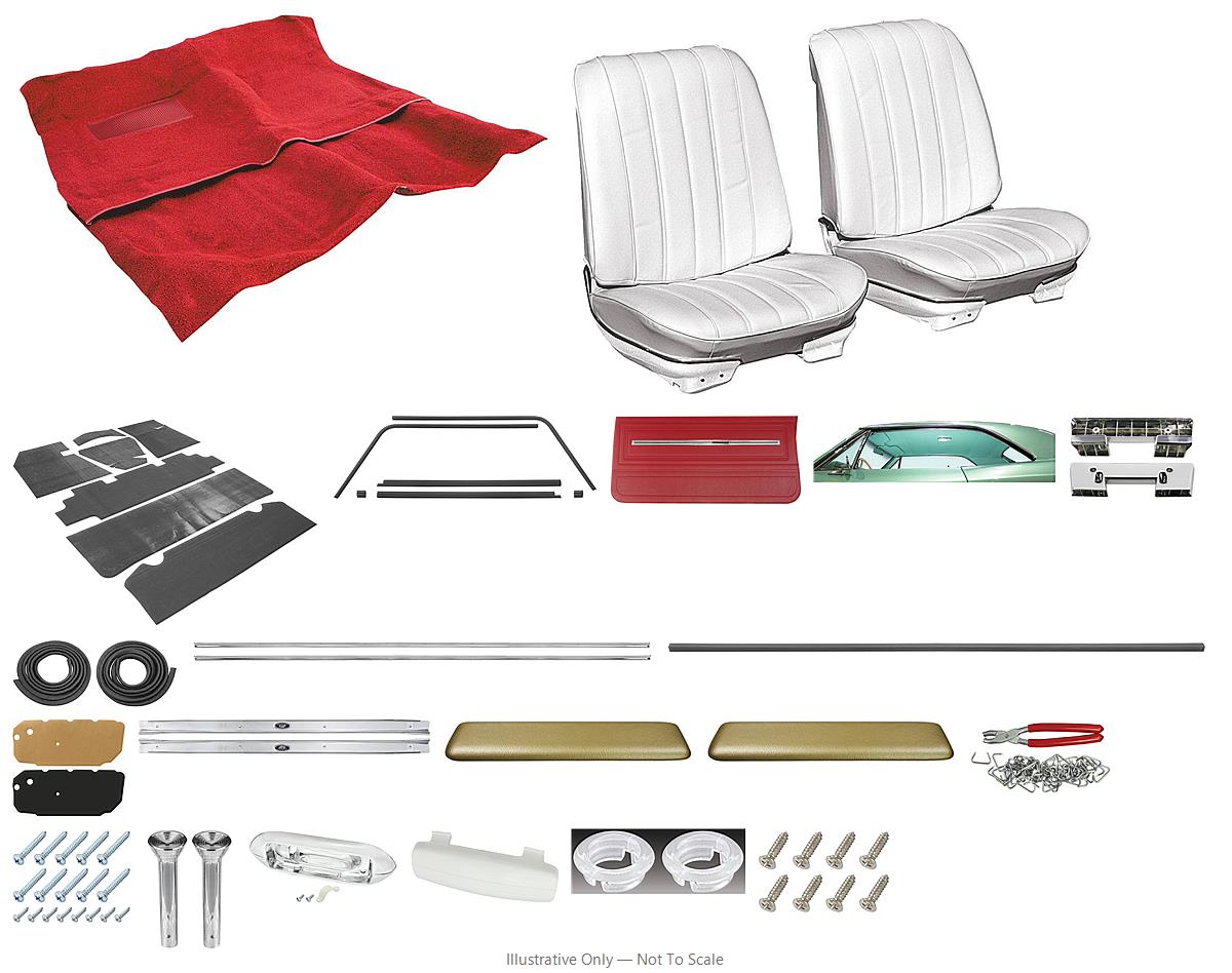 Photo of Interior Kit, 1966 El Camino Stage II, Split Bench, LEG