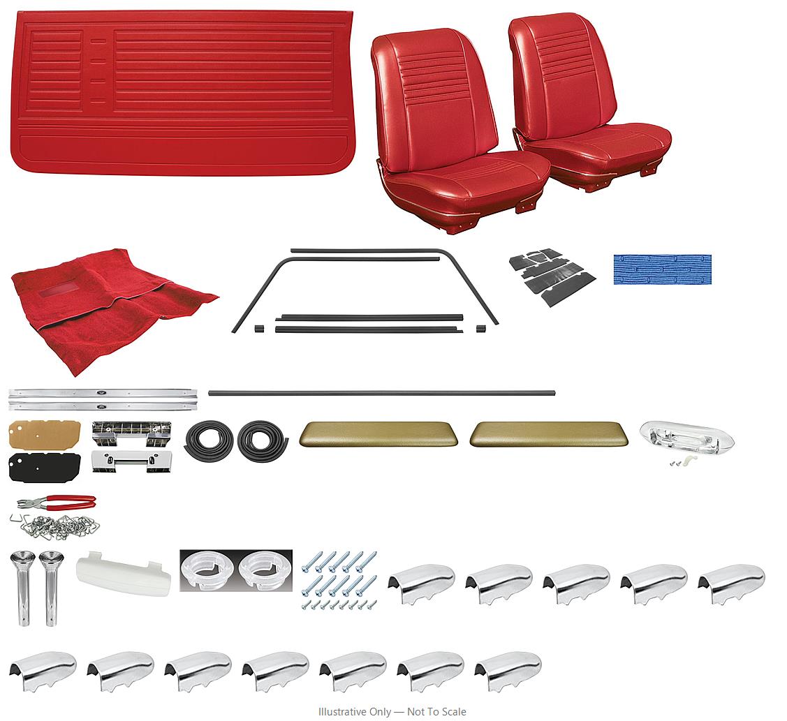 Photo of Interior Kit, 1967 El Camino Stage II, Buckets, LEG
