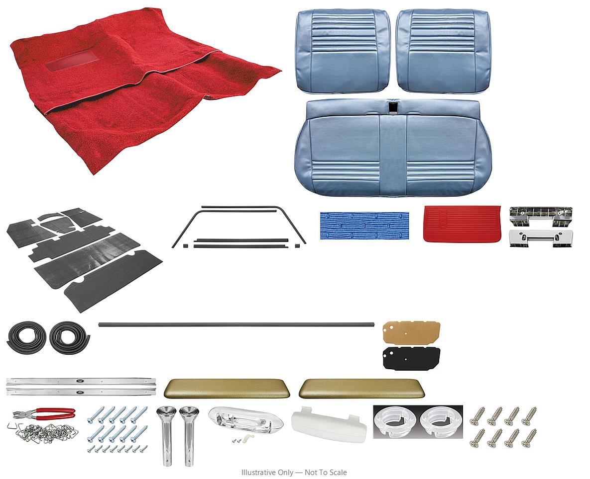 Photo of Interior Kit, 1967 El Camino Stage II, Split Bench, LEG