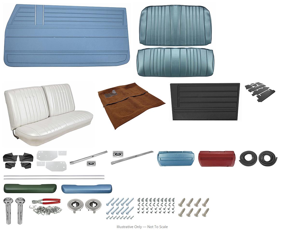 Photo of Interior Kit, 1968 Chevelle Stage II, Split Bench, Convertible LEG