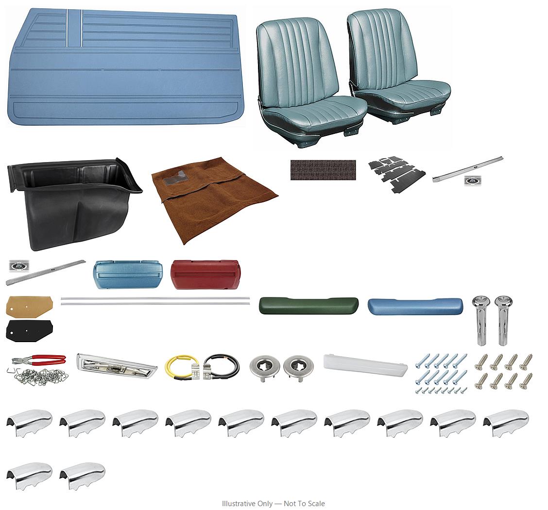 Photo of Interior Kit, 1968 El Camino Stage II, Buckets LEG