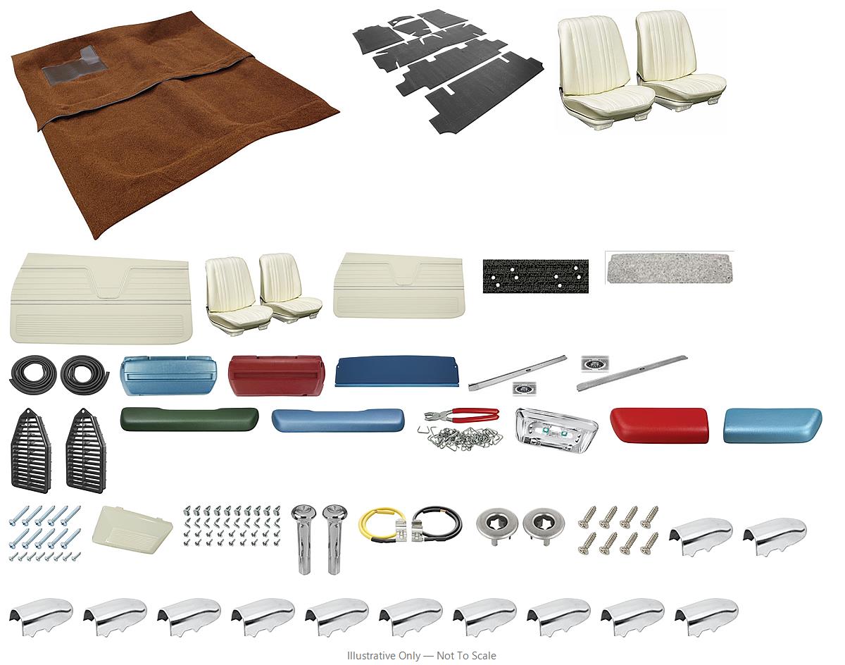 Photo of Interior Kit, 1969 Chevelle Stage II, Buckets, Coupe PUI