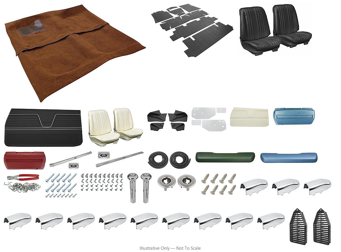 Photo of Interior Kit, 1969 Chevelle Stage II, Buckets, Convertible LEG