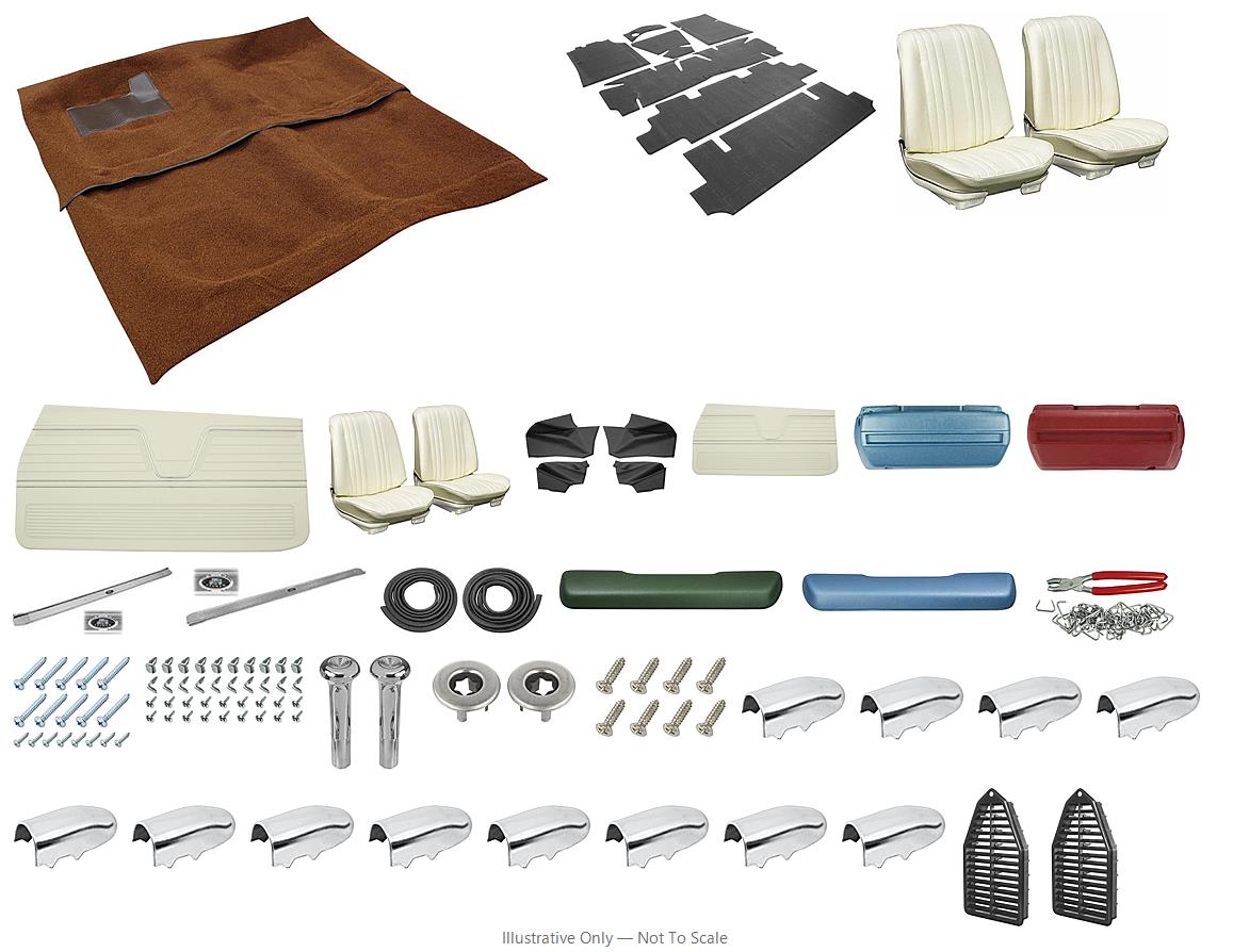 Photo of Interior Kit, 1969 Chevelle Stage II, Buckets, Convertible PUI