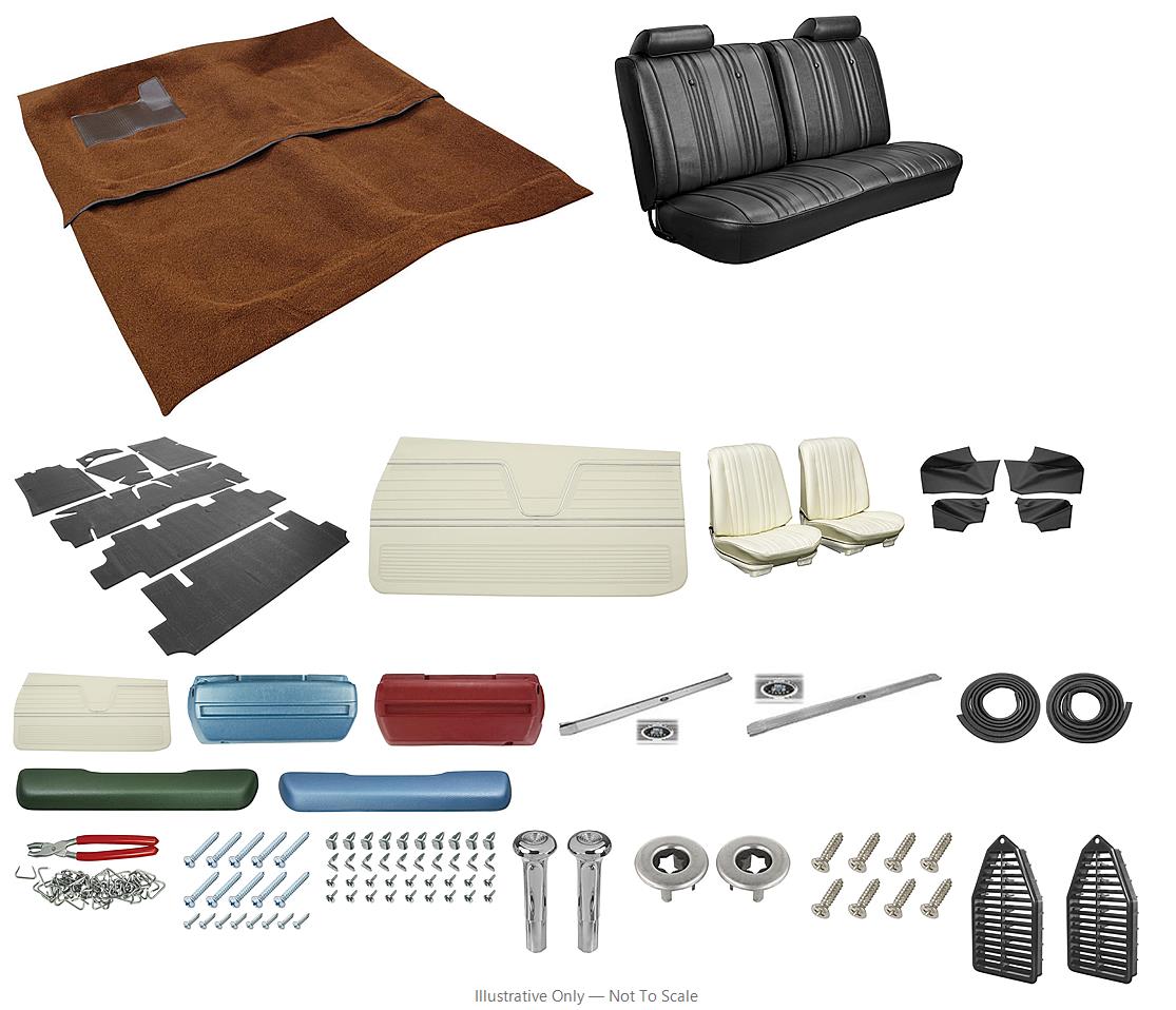 Photo of Interior Kit, 1969 Chevelle Stage II, Split Bench, Convertible PUI