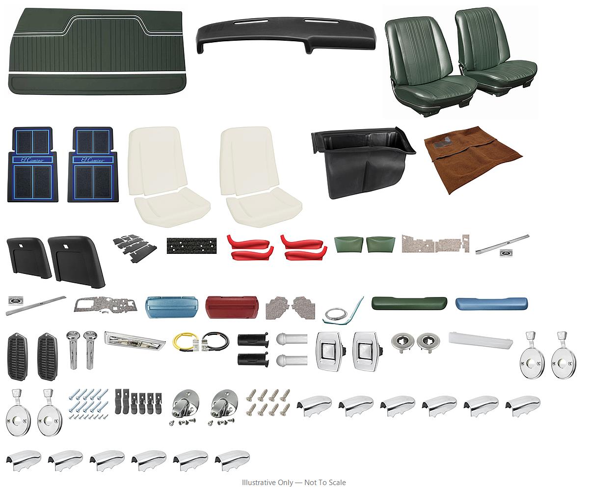 Photo of Interior Kit, 1970 El Camino Stage III, Buckets, PUI