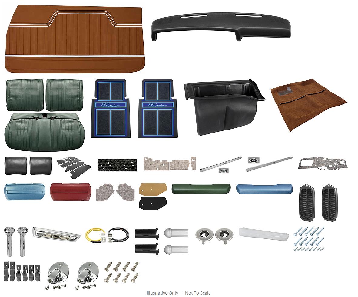 Photo of Interior Kit, 1970 El Camino Stage III, Split Bench, Legendary
