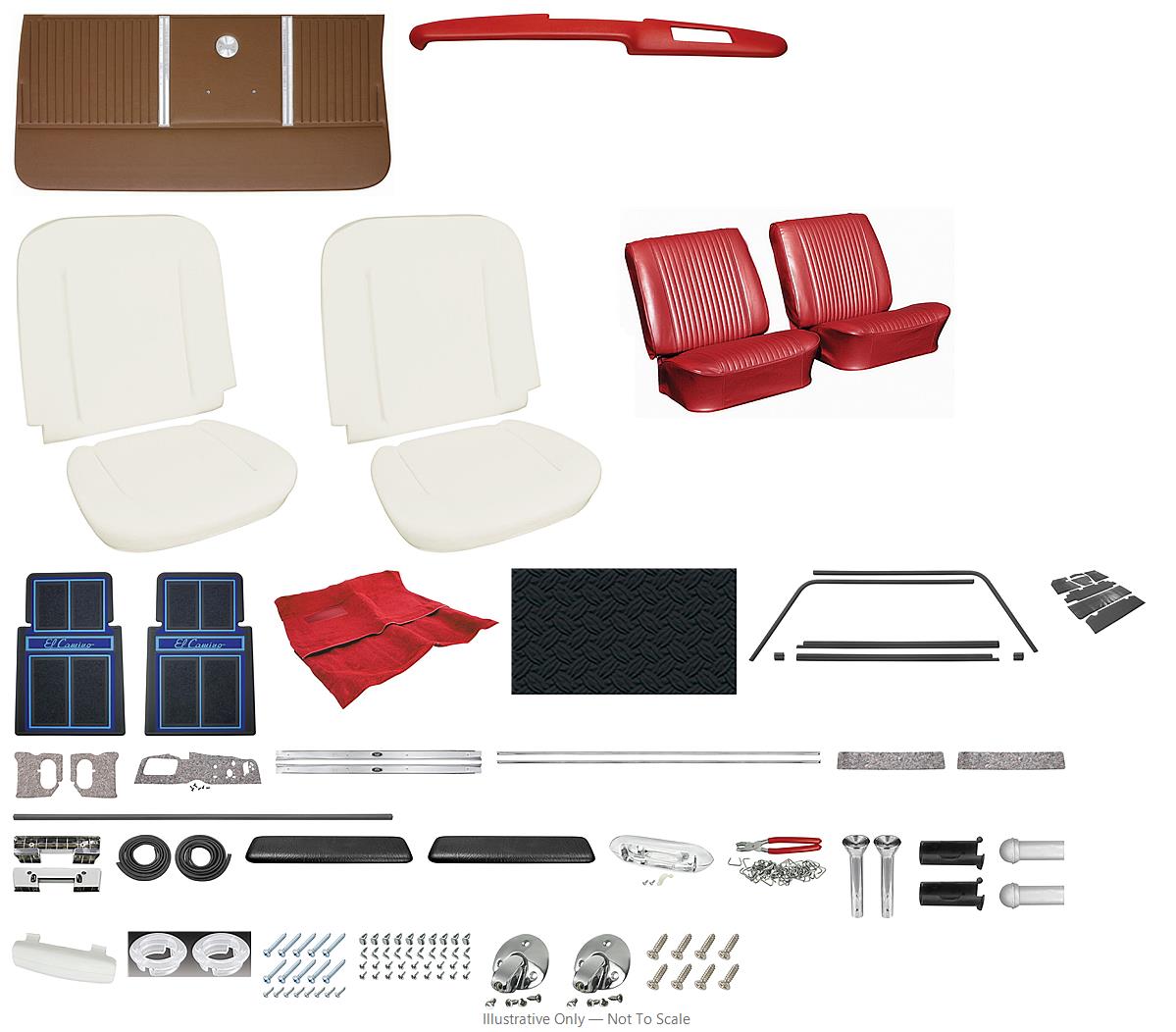 Photo of Interior Kit, 1964 El Camino Stage III, Buckets-PUI