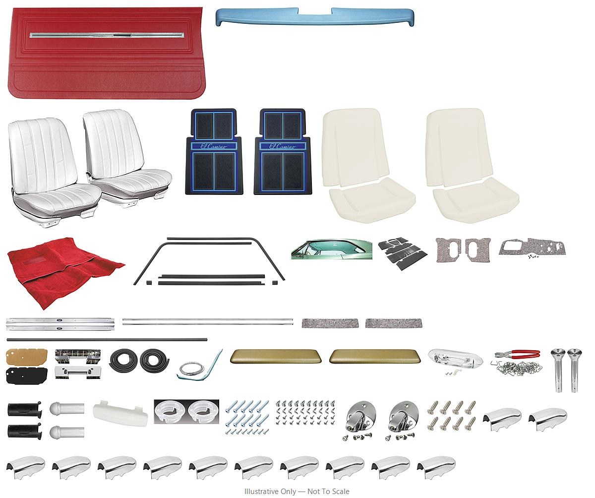 Photo of Interior Kit, 1966 El Camino Stage III, Buckets, LEG