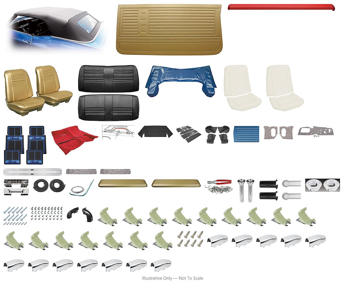 Photo of Interior Kit, 1967 Chevelle Stage III, Buckets, Convertible, PUI