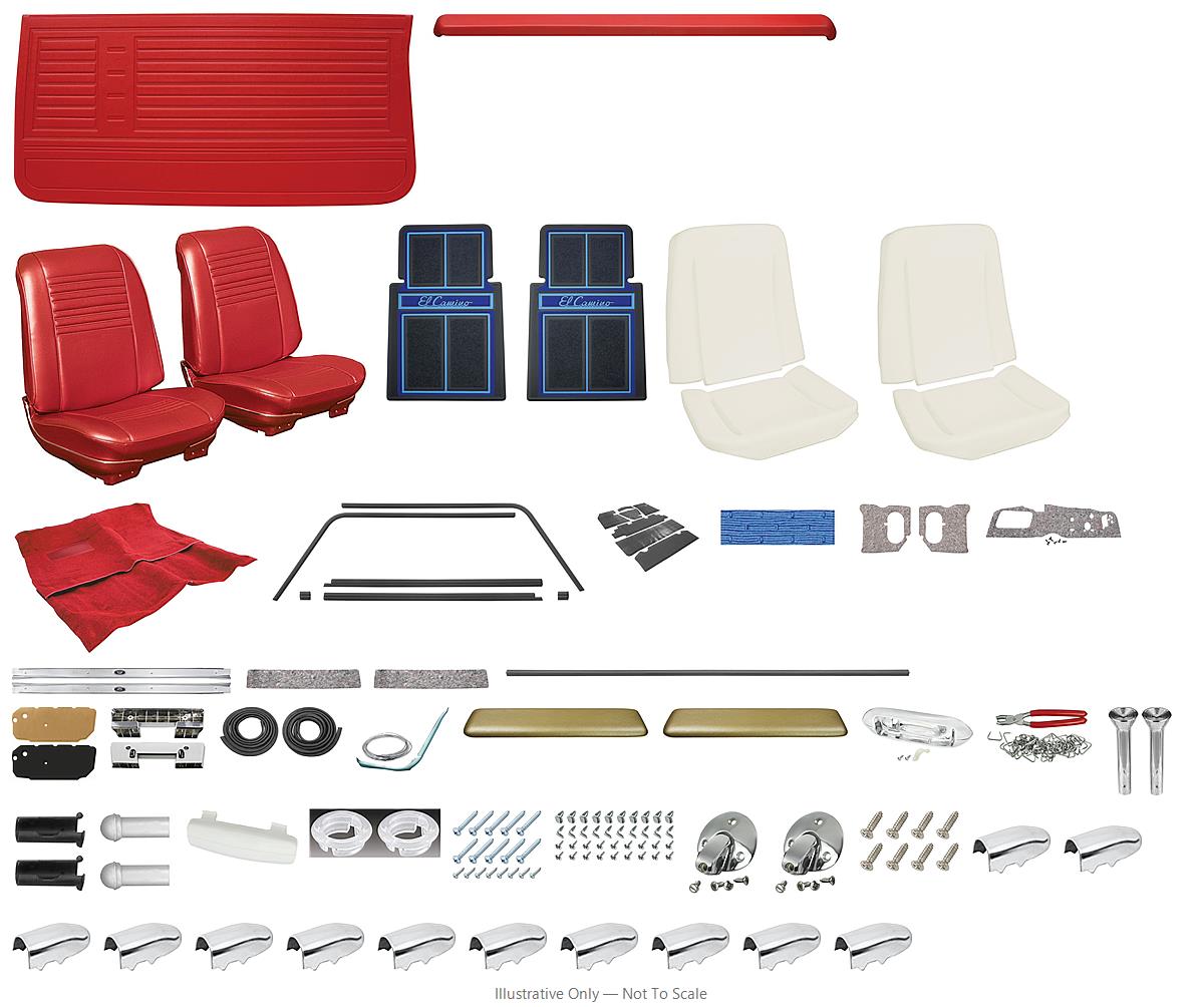 Photo of Interior Kit, 1967 El Camino Stage III, Buckets, LEG