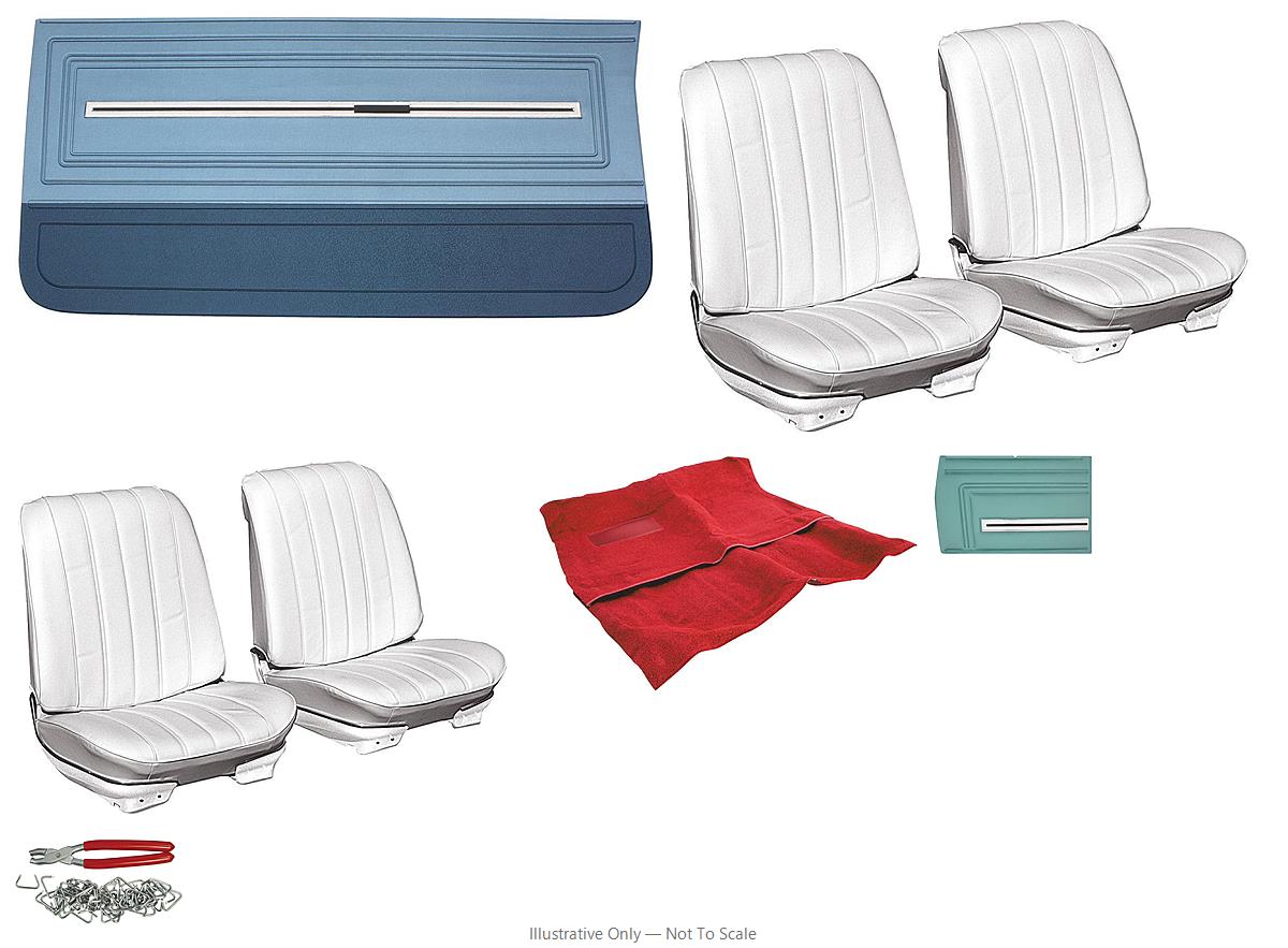 Photo of Interior Kit, 1966 Chevelle Stage I, Split Bench, Convertible, PUI