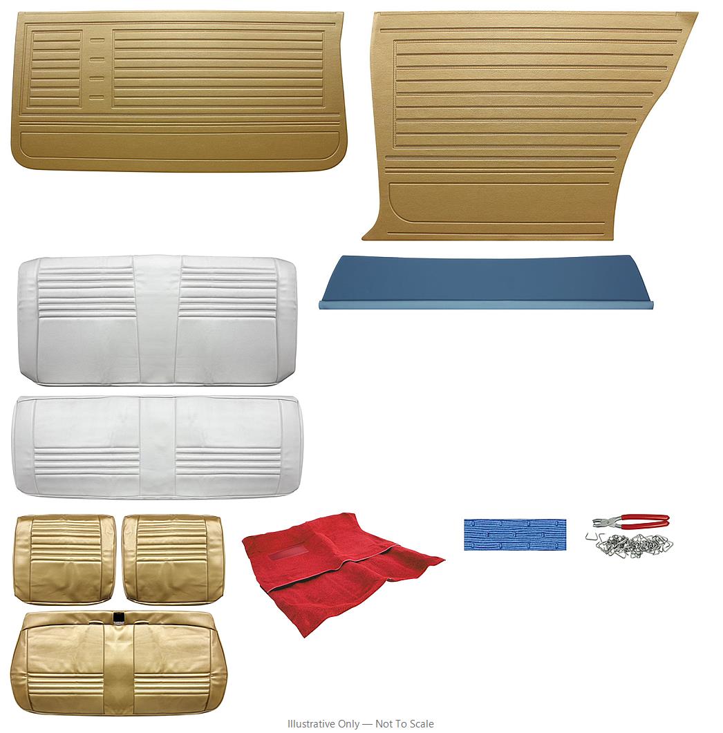 Photo of Interior Kit, 1967 Chevelle Stage I, Split Bench, Coupe, PUI