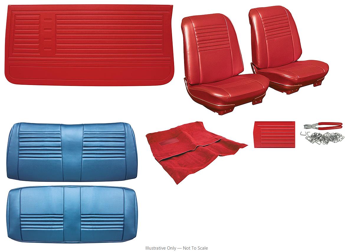 Photo of Interior Kit, 1967 Chevelle Stage I, Buckets, Convertible, LEG