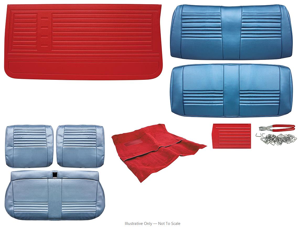 Photo of Interior Kit, 1967 Chevelle Stage I, Split Bench, Convertible, LEG