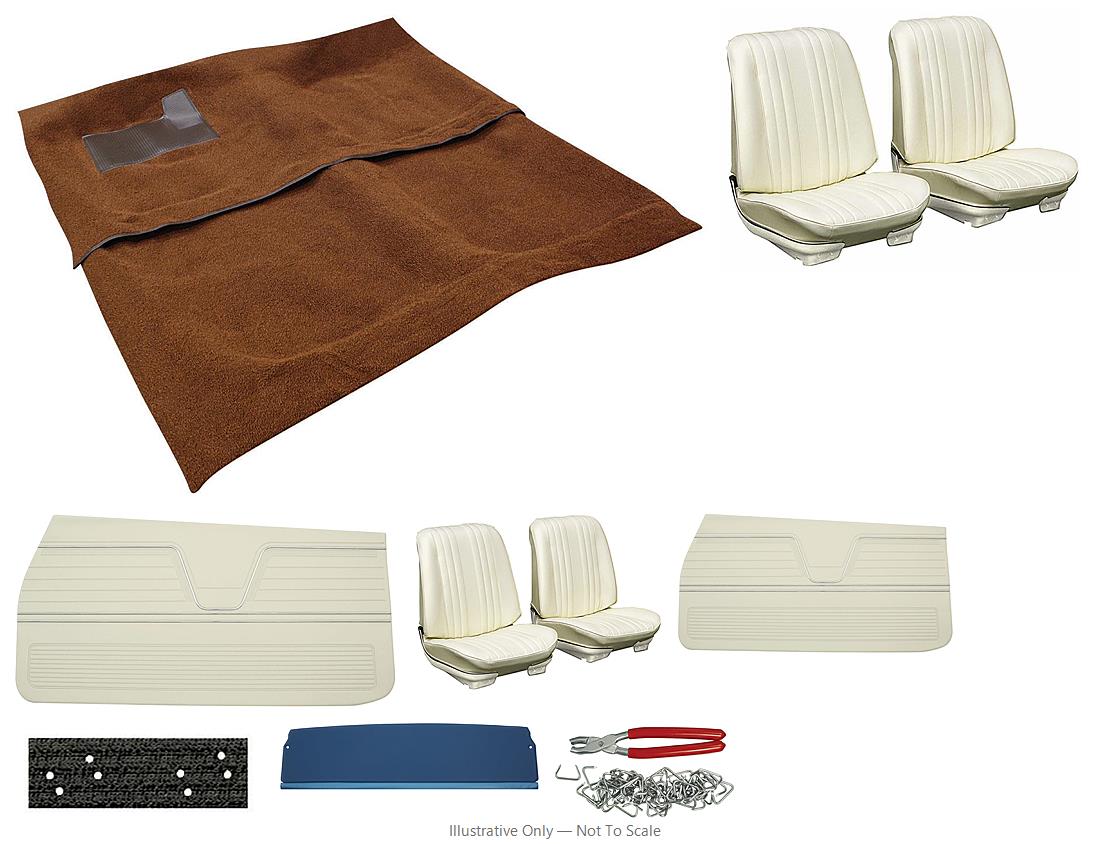 Photo of Interior Kit, 1969 Chevelle Stage I, Buckets, Coupe PUI