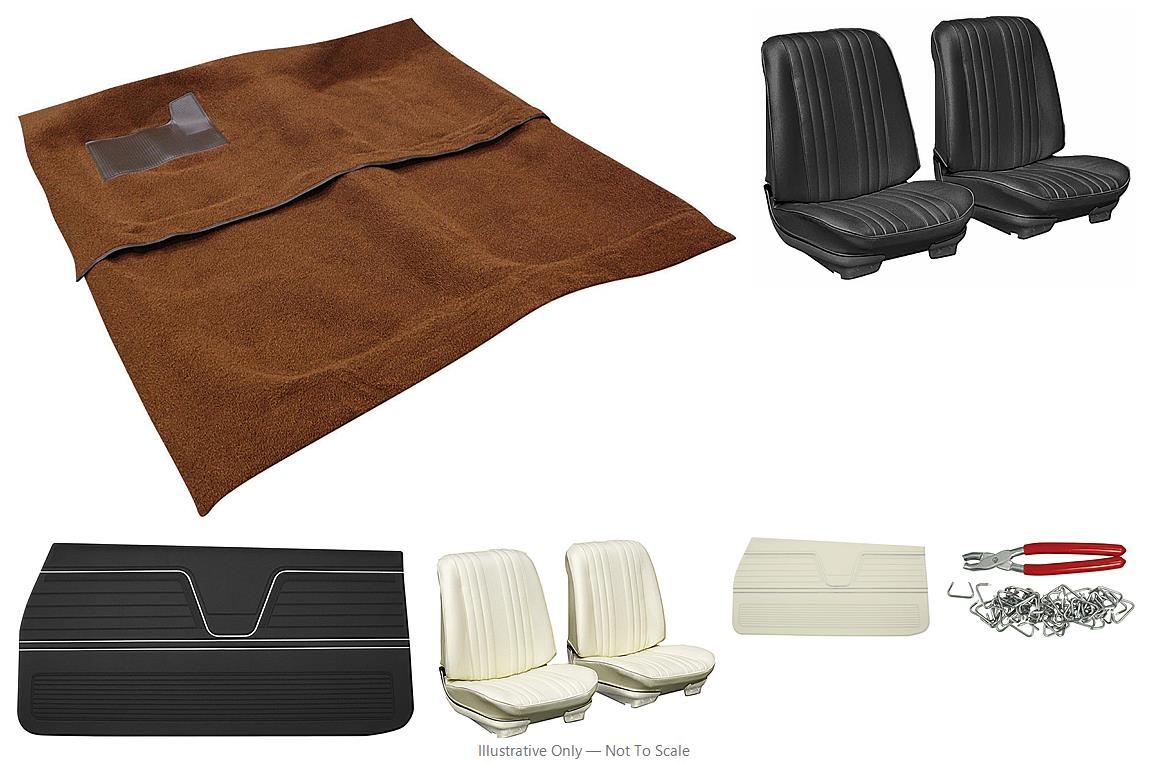 Photo of Interior Kit, 1969 Chevelle Stage I, Buckets, Convertible LEG