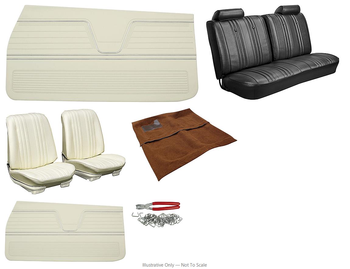Photo of Interior Kit, 1969 Chevelle Stage I, Split Bench, Convertible PUI