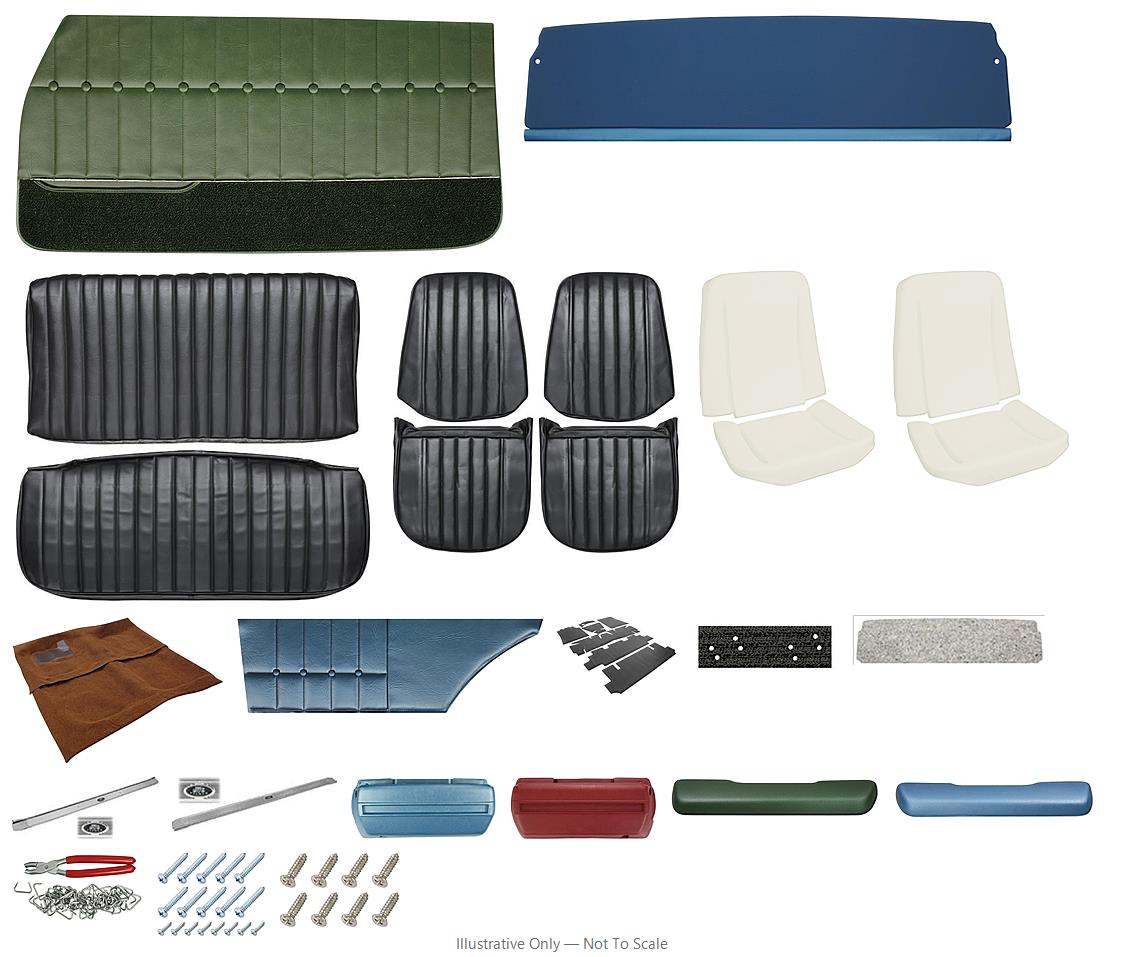 Photo of Interior Kit, 1971-72 Monte Carlo Stage II, Buckets, PUI